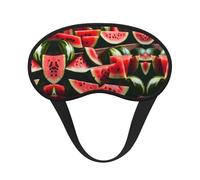 Masque de sommeil occultant à imprimé pastèque de fruits frais - Couverture des yeux pour dormeur latéral, doux et confortable, parfait pour les voyages, la méditation