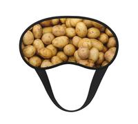 Masque de sommeil occultant à imprimé pommes de terre de jardin - Couverture des yeux pour dormeur latéral, doux et confortable, parfait pour les voyages, la méditation