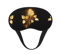 Masque de sommeil occultant à imprimé rose doré - Cache-les yeux profilé, parfait pour les voyages, la méditation et une utilisation de nuit