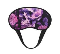 Masque de sommeil occultant à imprimé rose et crâne pour homme et femme, masque pour les yeux zéro pression oculaire pour les voyages et tout autour du sommeil