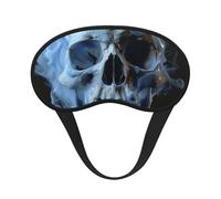 Masque de sommeil occultant à imprimé tête de mort pour homme et femme, masque pour les yeux zéro pression oculaire pour les voyages et le sommeil tout autour