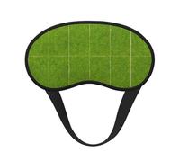 Masque de sommeil occultant à imprimé vert prairie - Couvre-yeux confortable pour homme et femme, parfait pour dormir, méditation, voyage