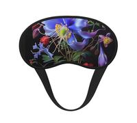 Masque de sommeil occultant à motif de belles fleurs pour homme et femme, masque pour les yeux zéro pression oculaire pour les voyages et tout le sommeil