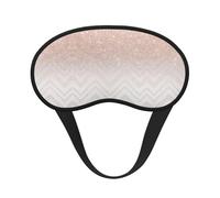 Masque de sommeil occultant à paillettes avec joli motif imprimé - Couverture des yeux pour dormeur latéral, doux et confortable, parfait pour les voyages, la méditation