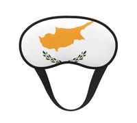 Masque de sommeil occultant avec drapeau de Chypre - Doux et respirant - Pour voyage, yoga, méditation, camping