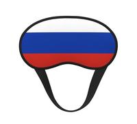 Masque de sommeil occultant avec imprimé drapeau russe - Bloque la lumière, confortable, idéal pour les voyages, le camping, la méditation et le yoga