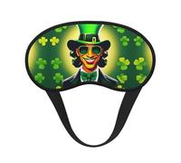 Masque de sommeil occultant avec imprimé Happy St Patrick - Couverture des yeux pour les personnes dormant sur le côté, doux et confortable, parfait pour les voyages, la méditation