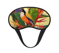 Masque de sommeil occultant avec imprimé oiseau de paradis tropical pour homme et femme, masque pour les yeux zéro pression oculaire pour les voyages et tout le sommeil
