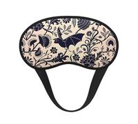 Masque de sommeil occultant avec motif chauve-souris - Masque contour des yeux, parfait pour les voyages, la méditation et une utilisation de nuit