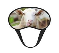 Masque de sommeil occultant avec motif de langue de mouton coquin, avec imprimé animal mignon, parfait pour les voyages, la méditation et une utilisation de nuit