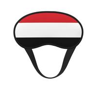 Masque de sommeil occultant avec motif drapeau du Yémen avec bande élastique, s'adapte à toutes les formes de tête, idéal pour les voyages, le bureau et le travail de nuit