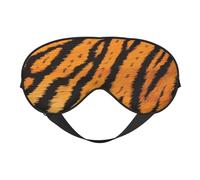Masque de sommeil occultant avec sangle réglable pour les yeux et le sommeil avec motif à rayures et tigres, convient pour l'heure du coucher et les voyages