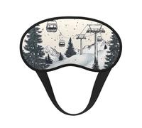 Masque de sommeil occultant avec sapin - Masque doux et réglable pour bloquer complètement la lumière, sommeil profond, voyage et relaxation