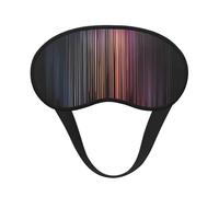 Masque de sommeil occultant coloré arc-en-ciel, polyester doux, anti-lumière, élégant, convient pour les hommes et les femmes, pour le travail quotidien et les voyages en plein air.