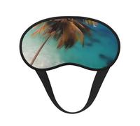 Masque de sommeil occultant des îles des Caraïbes, polyester doux, anti-lumière, élégant, convient pour les hommes et les femmes, pour le travail quotidien et les voyages en plein air.