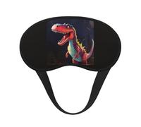Masque de sommeil occultant dinosaure à grande bouche, polyester doux, anti-lumière, élégant, convient pour les hommes et les femmes, pour le travail quotidien et les voyages en plein air.