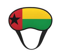 Masque de sommeil occultant drapeau de la Guinée-Bissau, polyester doux, anti-lumière, élégant, convient pour les hommes et les femmes, pour le travail quotidien et les voyages en plein air.