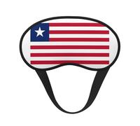 Masque de sommeil occultant drapeau du Libéria, polyester doux, anti-lumière, élégant, convient pour les hommes et les femmes, pour le travail quotidien et les voyages en plein air.