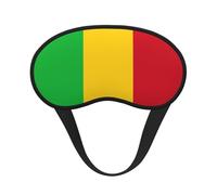 Masque de sommeil occultant Drapeau du Mali avec bande élastique S'adapte à toutes les formes de tête Idéal pour les voyages, le bureau et le travail de nuit