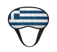 Masque de sommeil occultant drapeau grec, polyester doux, anti-lumière, élégant, convient pour les hommes et les femmes, pour le travail quotidien et les voyages en plein air.