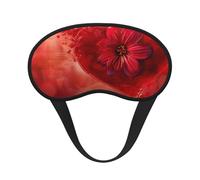 Masque de sommeil occultant en forme de cœur avec imprimé floral pour homme et femme, masque pour les yeux zéro pression oculaire pour les voyages et le sommeil tout autour