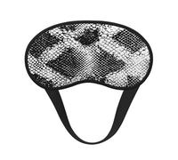 Masque de sommeil occultant en peau de serpent - Masque doux et réglable pour bloquer complètement la lumière, sommeil profond, voyage et relaxation