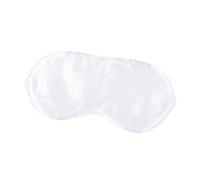 Masque de sommeil occultant en soie synthétique - Coupe 3D tridimensionnelle - Occultant de qualité aéronautique - Respirant et confortable - Idéal pour les voyages et les salons de beauté - Blanc