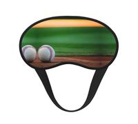 Masque de sommeil occultant imprimé baseball - Couverture des yeux pour dormeur latéral, doux et confortable, parfait pour les voyages, la méditation