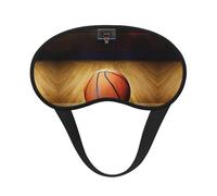Masque de sommeil occultant imprimé Basketball Arena - Masque contour des yeux, parfait pour les voyages, la méditation et une utilisation de nuit