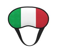Masque de sommeil occultant imprimé drapeau de l'Italie - Couverture des yeux pour dormeurs latéraux, doux et confortable, parfait pour les voyages, la méditation