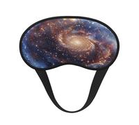 Masque de sommeil occultant imprimé galaxie univers pour homme et femme, masque pour les yeux zéro pression oculaire pour les voyages et tout autour du sommeil
