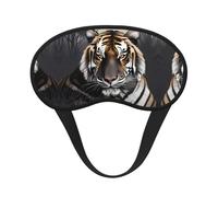 Masque de sommeil occultant imprimé tigre au repos - Couverture confortable pour les yeux, blocage de la lumière, parfait pour les voyages, la méditation et le camping