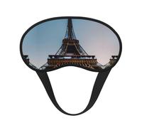 Masque de sommeil occultant imprimé Tour Eiffel Paris - Couverture des yeux pour dormir sur le côté, doux et confortable, parfait pour les voyages, la méditation