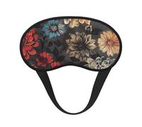 Masque de sommeil occultant moderne à imprimé floral pour homme et femme, masque pour les yeux zéro pression oculaire pour les voyages et le sommeil tout autour