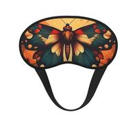Masque de sommeil occultant Moth Bone - Masque pour les yeux doux et réglable pour bloquer complètement la lumière, sommeil profond, voyage et relaxation