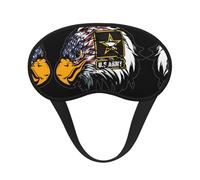 Masque de sommeil occultant motif aigle de l'armée américaine, idéal pour les voyages, la méditation et une utilisation de nuit