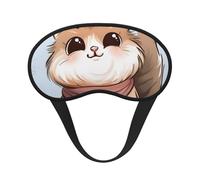 Masque de sommeil occultant motif chat dessin animé 1 pour homme et femme, masque pour les yeux zéro pression oculaire pour les voyages et tout autour du sommeil