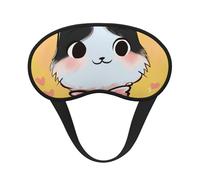 Masque de sommeil occultant motif chat dessin animé pour homme et femme, masque pour les yeux zéro pression oculaire pour les voyages et tout autour du sommeil