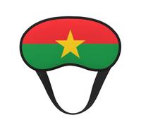 Masque de sommeil occultant motif drapeau du Burkina Faso avec bande élastique, s'adapte à toutes les formes de tête, idéal pour les voyages, le bureau et le travail de nuit