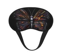 Masque de sommeil occultant Mystery Butterfly en polyester doux, anti-lumière, élégant, convient pour les hommes et les femmes, pour le travail quotidien et les voyages en plein air.