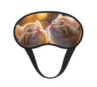 Masque de sommeil occultant pour chats - Masque pour les yeux doux et réglable pour bloquer complètement la lumière, sommeil profond, voyage et relaxation