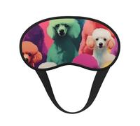 Masque de sommeil occultant pour chiens caniches - Masque doux et réglable pour bloquer complètement la lumière, sommeil profond, voyage et relaxation