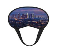 Masque de sommeil occultant pour homme et femme avec motif horizon de Los Angeles, zéro pression oculaire, pour les voyages et tout le sommeil