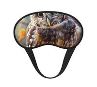 Masque de sommeil occultant pour homme et femme - Motif chouette - Zéro pression oculaire - Pour les voyages et le sommeil tout autour