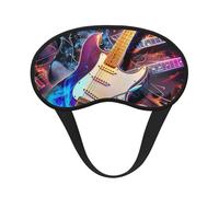 Masque de sommeil occultant pour homme et femme, motif guitare électrique magique, masque pour les yeux pour les voyages et tout le sommeil
