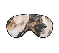 Masque de sommeil occultant pour les yeux pour les amoureux des chiens de berger allemand, tissu ventilé, style de port réglable, masque de sommeil zéro pression, doux pour la peau, pour homme et