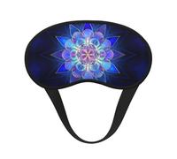 Masque de sommeil occultant rectangulaire à imprimé mandala, parfait pour les voyages, la méditation et une utilisation de nuit