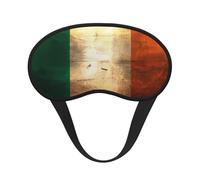 Masque de sommeil occultant rétro avec drapeau irlandais, polyester doux, anti-lumière, élégant, convient pour les hommes et les femmes, pour le travail quotidien et les voyages en plein air.