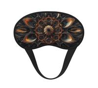 Masque de sommeil occultant rétro Mandala - Masque pour les yeux doux et réglable pour bloquer complètement la lumière, sommeil profond, voyage et relaxation