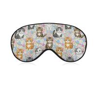 Masque de sommeil occultant souple pour chatons et chats, avec sangle ajustable, idéal pour les voyages.